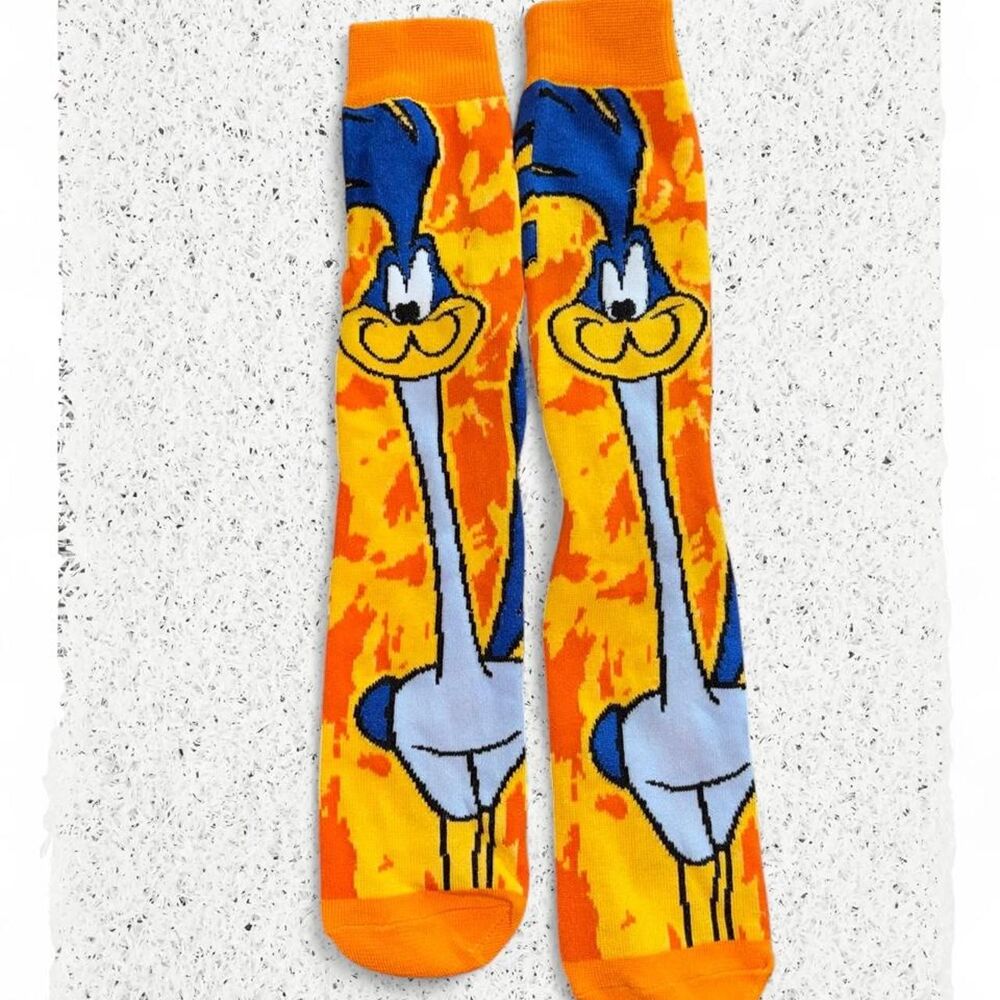 Men’s M Looney Tunes road runner socks #cartoon #comedy